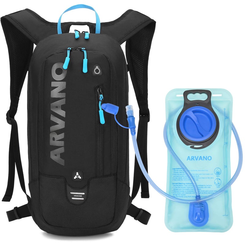 Arvano Hydration Backpack, Lightweight Hydration Pack with 2L Water Bladder, 6L Water Backpack for Men Women Cycling, Hiking, Mountain Biking, Skiing - Image 1